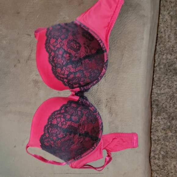 bra red lace by maiden fair 38D size very pretty - Picture 1 of 5